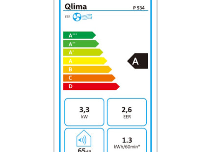 QLIMA CONDIZIONATORE PORTATILE P 534 BIANCO