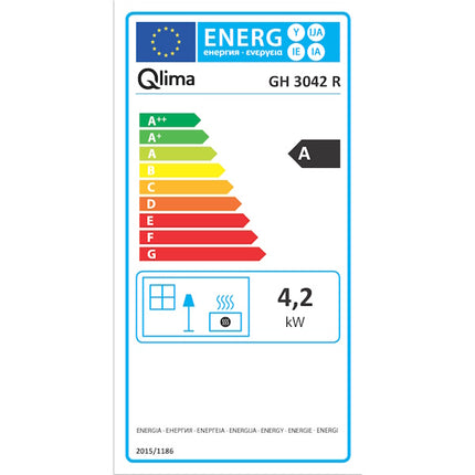 QLIMA STUFA A GAS CLASSICA PORTATILE DA INTERNO GH 3042 R