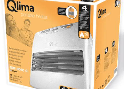 QLIMA STUFA A COMBUSTIBILE LIQUIDO LASER SRE 8040 TC SILVER