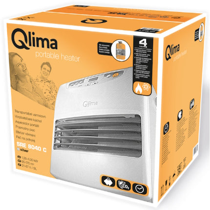 QLIMA STUFA A COMBUSTIBILE LIQUIDO LASER SRE 8040 TC SILVER