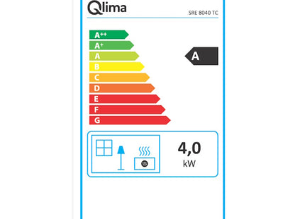 QLIMA STUFA A COMBUSTIBILE LIQUIDO LASER SRE 8040 TC SILVER