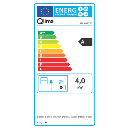 QLIMA STUFA A COMBUSTIBILE LIQUIDO LASER SRE 8040 TC SILVER