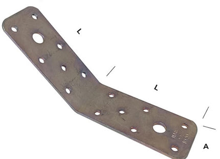 MINUTEX PIASTRA GIUNZIONE 135° MM40X90X2,5 IN ACCIAIO ZINCATO