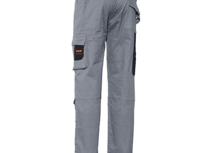 ISSA PANTALONE DA LAVORO STRETCH FODERATO COLORE GRIGIO/NERO