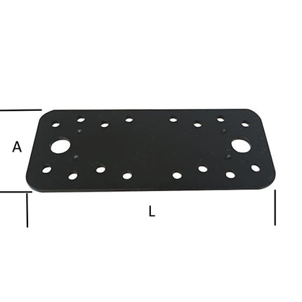 MINUTEX PIASTRA GIUNZIONE DIRITTA MM130X55X2,5 ACCIAIO GRAFITE