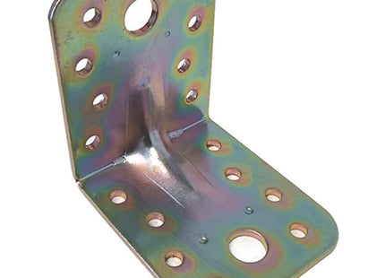 MINUTEX PIASTRA GIUNZIONE PIEGATA NERVATA MM55X65X2,5 ACCIAIO ZINCATO