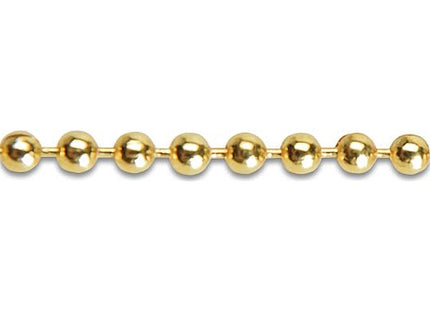 MINUTEX CATENA A PERLINE IN OTTONE LUCIDO MOD. 878 D.MM 3