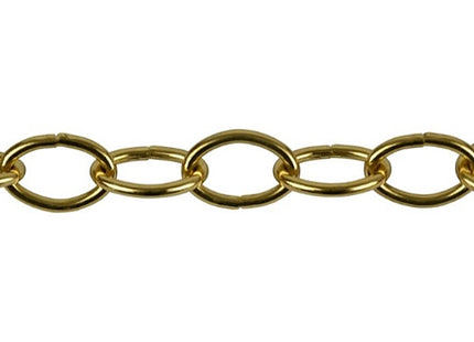 MINUTEX CATENA OVALE FILO IN ACCIAIO OTTONATO MOD. 881 D.MM 1,1