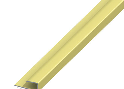 ALFER PROFILO PER BORDI ALLUMINIO ANODIZZATO OTTONE MM15X9 MT1