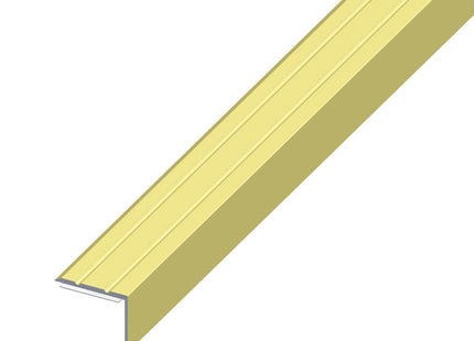 ALFER PROFILO DI CHIUSURA PER ANGOLI ALLUMINIO OTTONE MM25X8 MT1