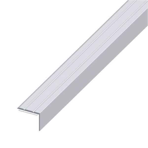 ALFER PROFILO ANGOLARE DI CHIUSURA ADESIVO ALLUMINIO ARGENTO MM25X18 MT1