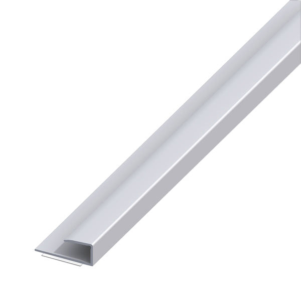 ALFER PROFILO PER BORDI ALLUMINIO ANODIZZATO ARGENTO MM15X9 MT2