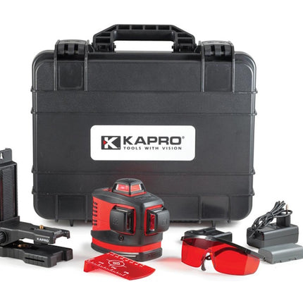 KAPRO LASER PROLASER 883N 3D ALL LINES RAGGIO ROSSO