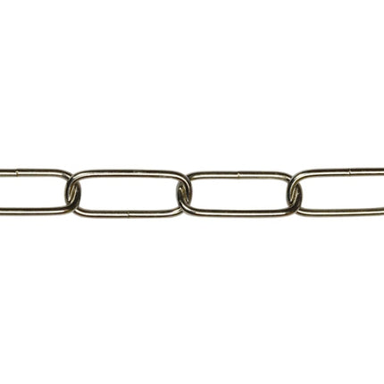 MINUTEX CATENA PER LAMPADARI FILO IN ACCIAIO NICHELATO MOD. 206 D.MM2,8