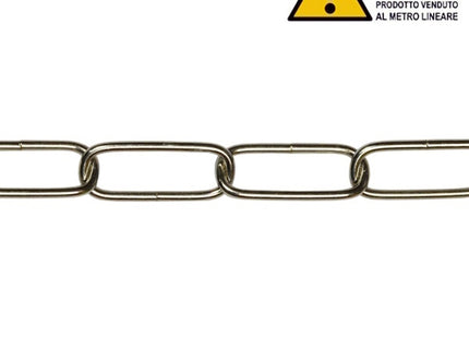 MINUTEX CATENA PER LAMPADARI FILO IN ACCIAIO NICHELATO MOD. 206 D.MM2,8
