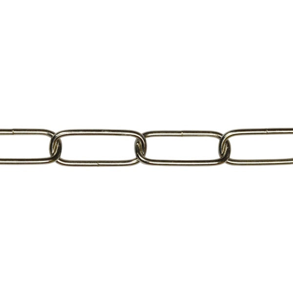 MINUTEX CATENA OVALE FILO IN ACCIAIO NICHELATO MOD. 884 D.MM 1,3
