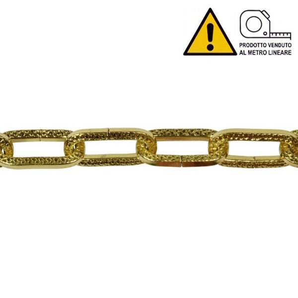 MINUTEX CATENA FILO QUADRO IN ACCIAIO OTTONATO MOD. 886 D.MM 2