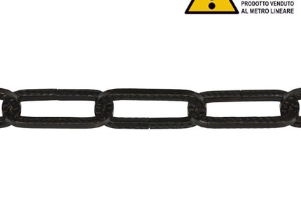 MINUTEX CATENA RUSTICA FILO QUADRO IN ACCIAIO BRUNITO MOD. 203 D.MM4