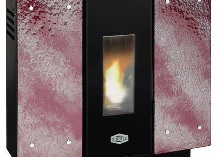 SIDEROS STUFA A PELLET LIBERTY 10 BORDEAUX