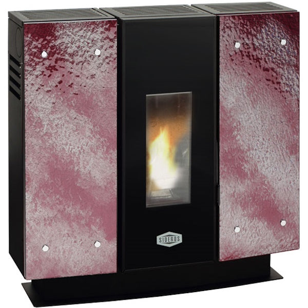 SIDEROS STUFA A PELLET LIBERTY 10 BORDEAUX