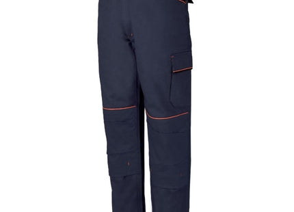 ISSA PANTALONE SHOT COLORE BLU CON INSERTI NERI