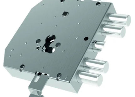 MOTTURA SERRATURA APPLICARE TRIPLICE PER CILINDRO YALE AMBIDESTRA