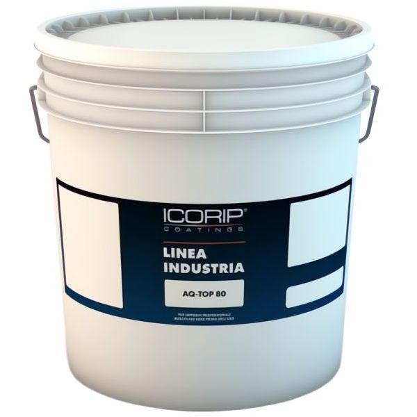 ICORIP AQ-TOP 80 SMALTO ACRILICO ALL'ACQUA NEUTRO LUCIDO KG 0,8