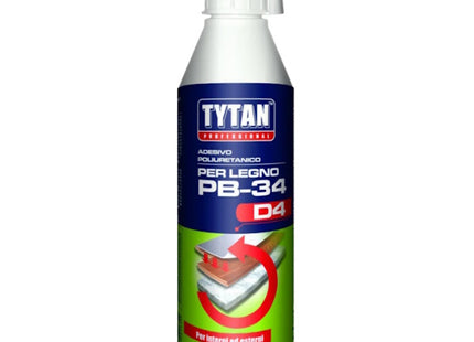 TYTAN ADESIVO POLIURETANICO PER LEGNO PB-34 CLASSE D4 FLACONE DA GR 800