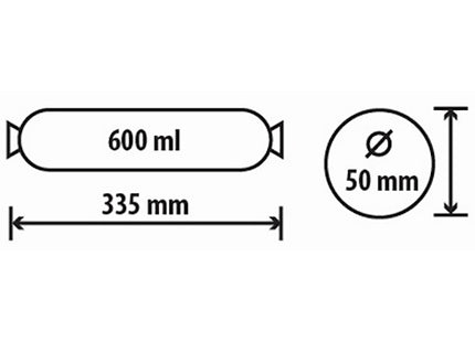 EUROCHIMICA PISTOLA CON TUBO IN ALLUMINIO PER SACCHETTI ML600
