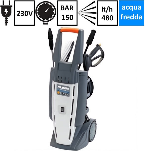 COMET IDROPULITRICE ACQUA FREDDA KL 1680 GOLD PLUS 150BAR 230V