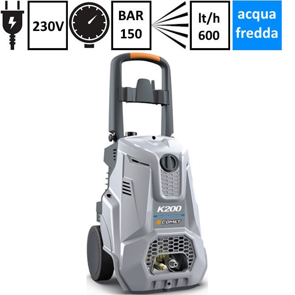 COMET IDROPULITRICE ACQUA FREDDA K200 10/150 M CLASSIC 150BAR 230V