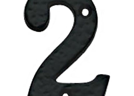 COTTALI NUMERO IN FERRO NERO MM75 N.2