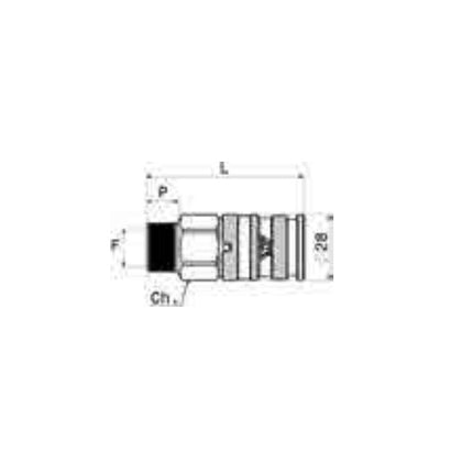 ANI ART. 90/R-1 RUBINETTO RAPIDO GIGANTE FILETTATO MASCHIO