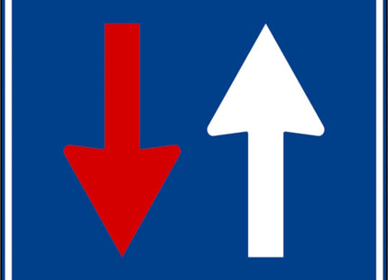 SISAS CARTELLO PRECEDENZA SENSO UNICO ALTERNATO CM60X60 F45 METALLO