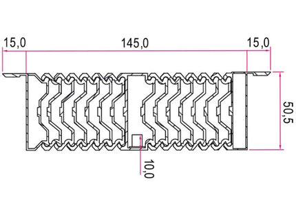 RAM GUIDA CONSOLLE IN ALLUMINIO KG60 MM3098