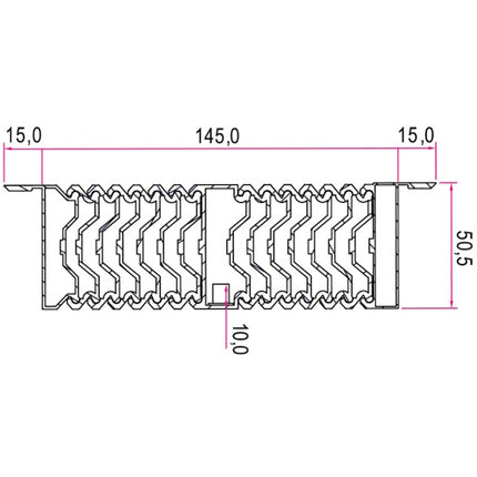RAM GUIDA CONSOLLE IN ALLUMINIO KG60 MM3098