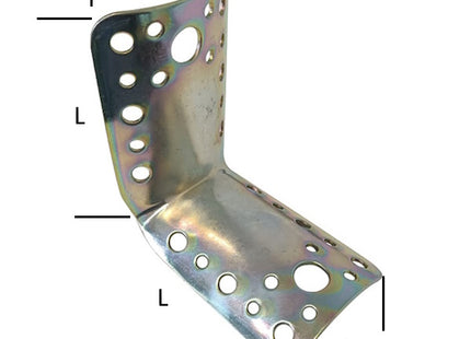 MINUTEX PIASTRA GIUNZIONE PIEGATA PER LEGNAME D.MM 80/100 ZINCATO