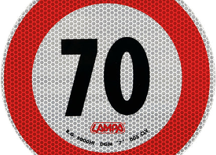 LAMPA SEGNALE ADESIVO OMOLOGATO D.MM 200 LIMITE DI VELOCITA