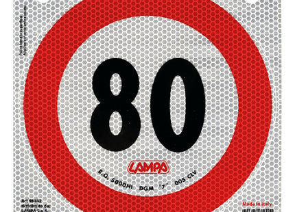 LAMPA SEGNALE ADESIVO OMOLOGATO D.MM 200 LIMITE DI VELOCITA