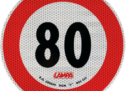 LAMPA SEGNALE ADESIVO OMOLOGATO D.MM 200 LIMITE DI VELOCITA