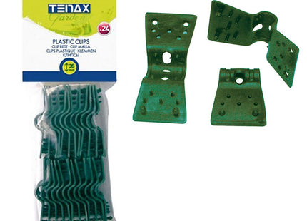 TENAX CLIPS PER RETE ART. CLIPS 35 CM 3,5 COLORE VERDE CONF.DA PZ24