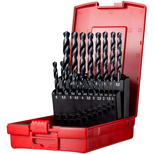 DORMER SERIE PUNTE A100 HSS DIN338 IN BOX DA PZ19 D.MM 1-10