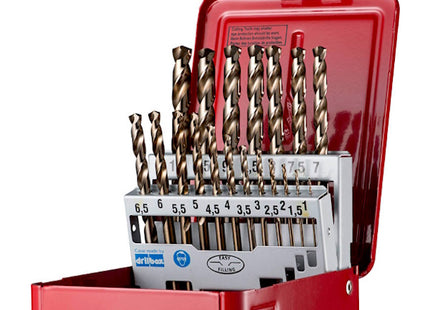 DORMER SERIE PUNTE A295 HSS-E CO DIN338 IN BOX DA PZ19 D.MM 1-10