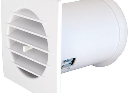 LA VENTILAZIONE GRIGLIA CON VALVOLA TERMOSTATICA QUADRA COLORE BIANCO