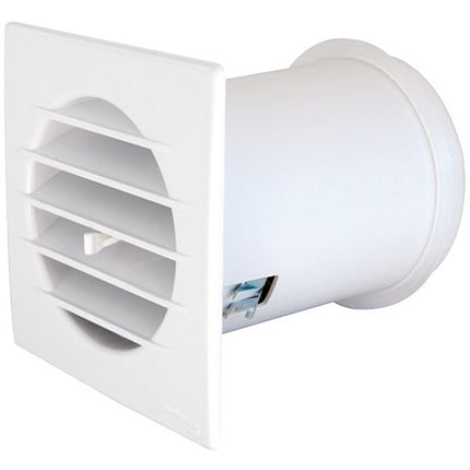 LA VENTILAZIONE GRIGLIA CON VALVOLA TERMOSTATICA QUADRA COLORE BIANCO