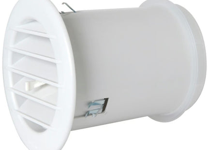 LA VENTILAZIONE GRIGLIA CON VALVOLA TERMOSTATICA TONDA COLORE BIANCO