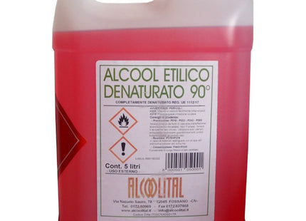 ALCOOLITAL ALCOOL ETILICO COMPLETAMENTE DENATURATO 90° LT 5