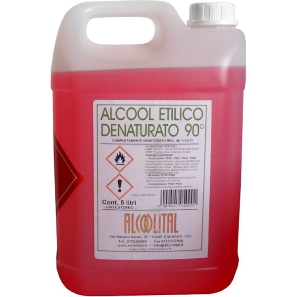 ALCOOLITAL ALCOOL ETILICO COMPLETAMENTE DENATURATO 90° LT 5