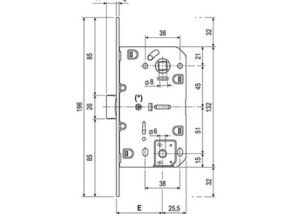 AGB SERRATURA MEDIANA WC ART.1102