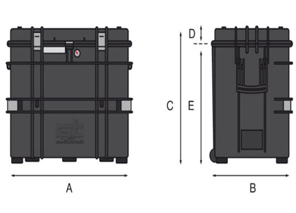 GT LINE TROLLEY PORTAUTENSILI ALL IN ONE IN POLIPROPILENE MM584X380X497